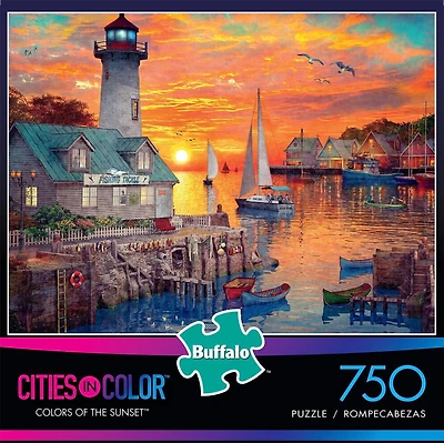 Buffalo Games - Le puzzle Cities in Color - Colors of the Sunset - en 750 pièces