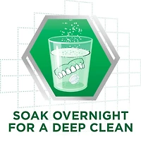 Polident Overnight Daily Denture Cleanser 40ct, 40 tabs Triple Mint Fresh