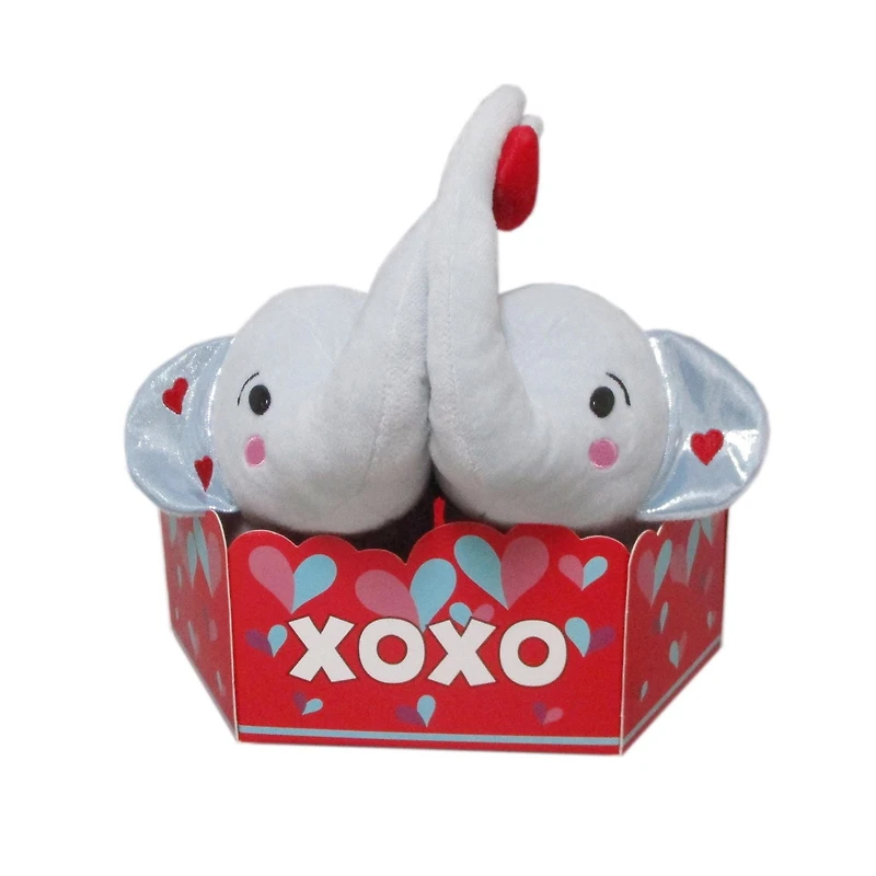 WAY TO CELEBRATE ELEPHANT COUPLE PLUSH, BOX SET
