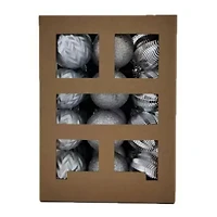 Holiday Time 24 Count Shatterproof Ornaments-Silver