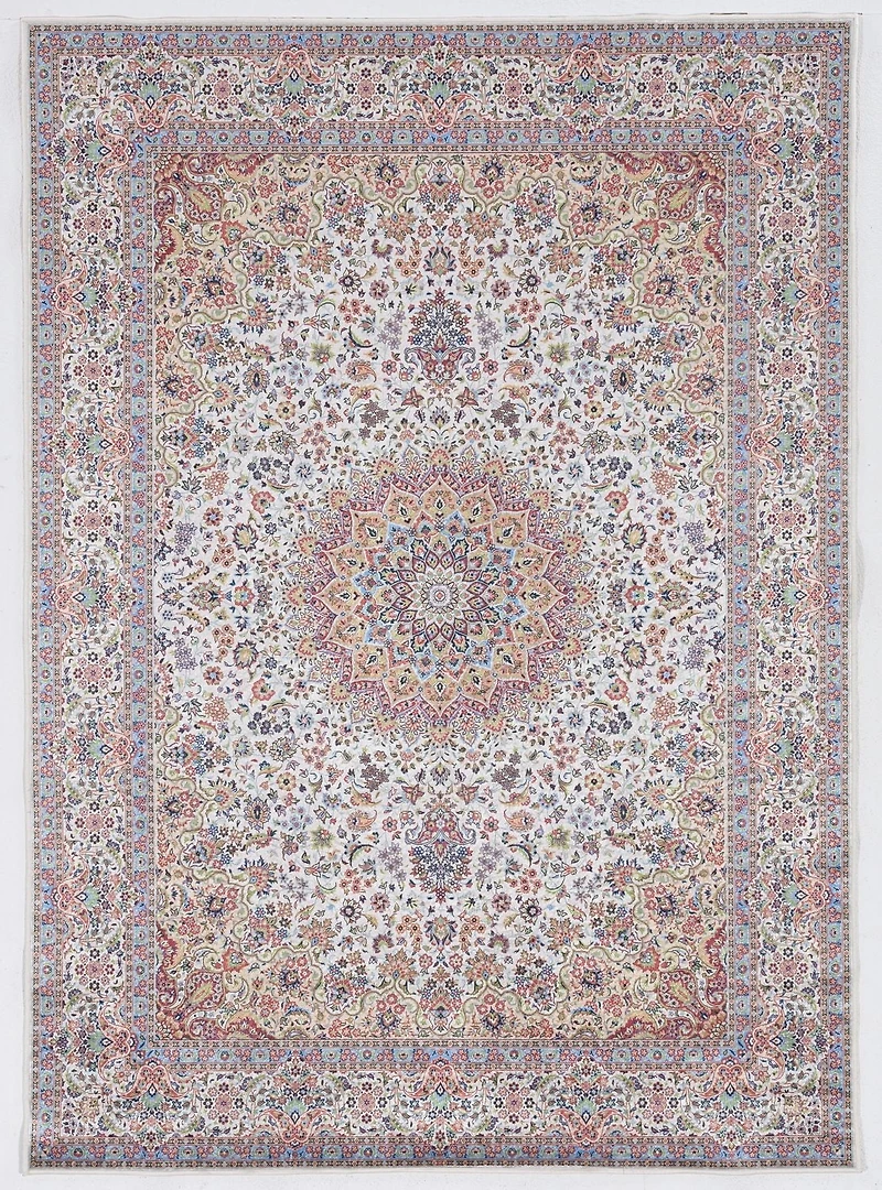 Emerald Barton Cream & Rust 6'7" x 9'7" Area Rug