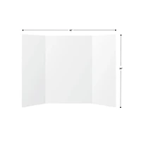 Formit White Trifold Brd 28X40 Project Presentation Display Board, TRIFOLD BOARD 28X40 WHITE
