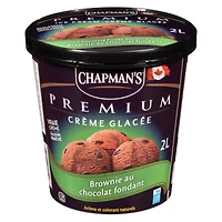 Chapman's Premium Chocolate Fudge Brownie Ice Cream in a Tub, 2L