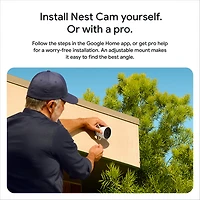 Google Nest Cam Outdoor (Wired, 2nd Gen) - 2K Video and Gemini - Snow