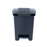 Mistral® 30L  Step on Garbage Can Black, 30 litre capacity