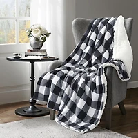 Bufallo Plaid Holiday Print Throw Blanket