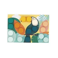 Janod - My First Wooden Mosaics - Early Learning Toy - 6 Perforated Cards and 38 Wooden Pawns - Learning of Colours and Motor Skills - Water Painting - from 2 Years