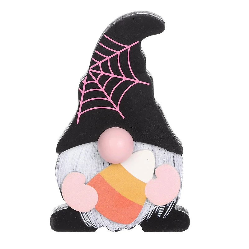 Halloween sur le thème des bonbons gnome en bois pour les décorations d’intérieur d’Halloween