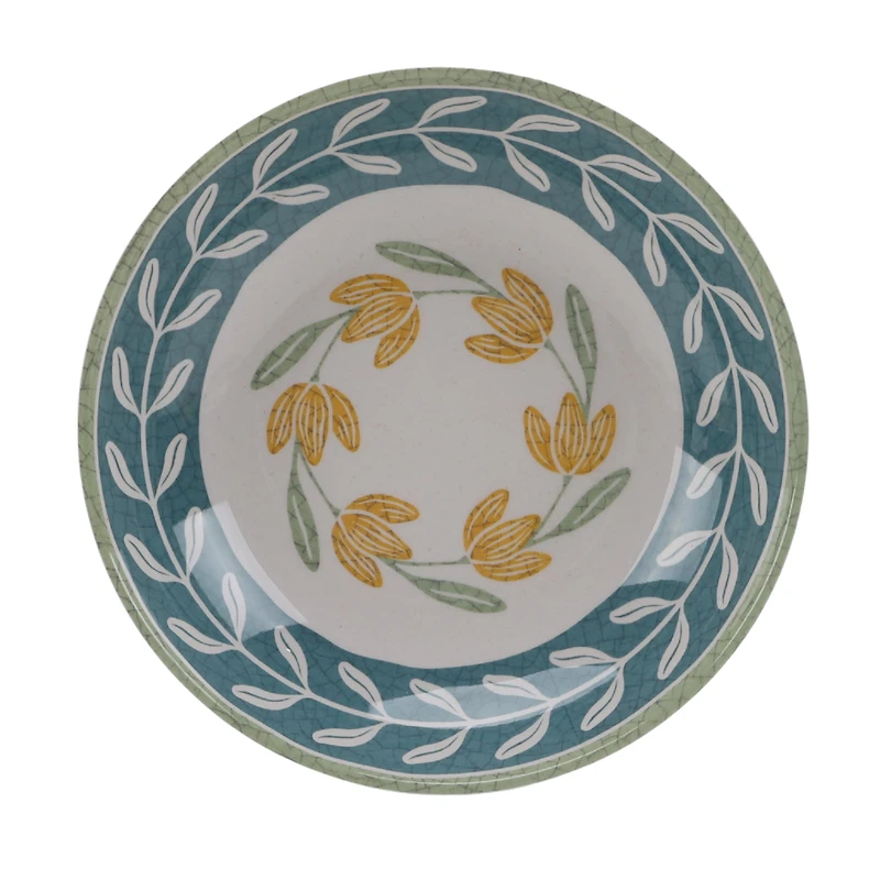 Better Homes & Gardens Floral Bamboo Melamine Dinner Bowl 8.7 Inch 1Pc