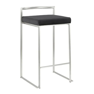 Heavenly Collection PU Counter Stool with Stainless Steel Frame