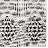 Tapis d'appoint Mirage Marko crème et gris de 3 pi x 5 pi