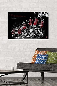 Michael Jordan - Fly Wall Poster, 22.375" x 34" Framed