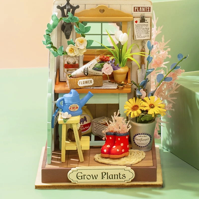 Rolife Puzzle en bois 3D – Jardin de Terrasse Rêveur Maison Miniature DIY