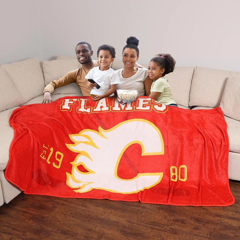 NHL Calgary Flames Jumbo Blanket, 62" x 90"