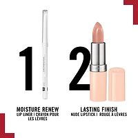 Rimmel London Crayon à lèvres Moisture Renew, au beurre de karité, protège le rouge à lèvres, 100% Sans Cruauté Crayon à lèvres
