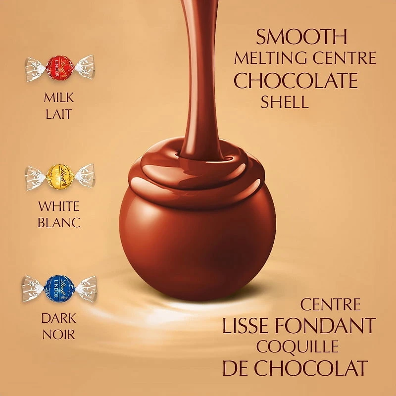 Lindt LINDOR Assorted Chocolate Truffles, 240-Gram Bag, 240g Large Bag