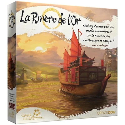 Asmodee - Office Dog - La Rivière de L'Or - Jeu de Plateau - 1 to 4 Joueurs - À partir de 14 ans - Français