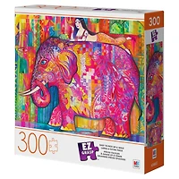 EZ Grasp, Puzzle de 300 pièces, pour adultes et enfants à partir de 8 ans, Éléphant rose