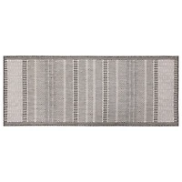 Tapis tissé plat de 2 pi x 5 pi, Fresco Tonal Weave gris