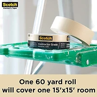 3M 2020-48EP3 1.88" x 60.1yd (48mm) Scotch Contractor Grade Masking Tape (3pk)