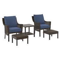 Ensemble causerie 5 pièces pour patio Belmont HOMETRENDS