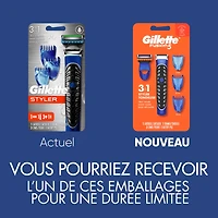 Gillette Fusion5 Styler Facial Hair Trimmer for Men, All-in-One Shave, Trim, and Edgeillette Trimmer for Men’s Grooming, 1CT