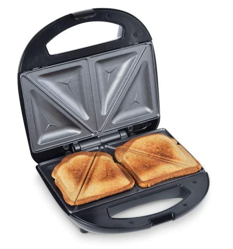 Toastmaster 2 Slice Sandwich Maker, Electric Grilled Cheese Maker, Makes 2 Toasted Sandwich Halves