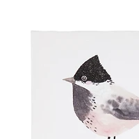 Toile embellie oiseau 15,2 cm L x 15,2 cm H