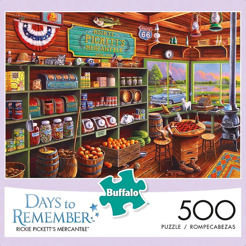 Buffalo Games Days to Remember Le puzzle Rickie Pickett's Mercantile en 500 pièces