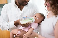 Dr. Brown's Natural Flow Anti-Colic Options+ Wide-Neck Glass Baby Bottle 2x9oz Bottles with Level 1 Slow Flow Nipple, 0m+