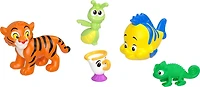 Disney Princess & Friends Set with 5 Small Dolls in Sparkling Outfits & 5 Friend Figures, Ages 3+