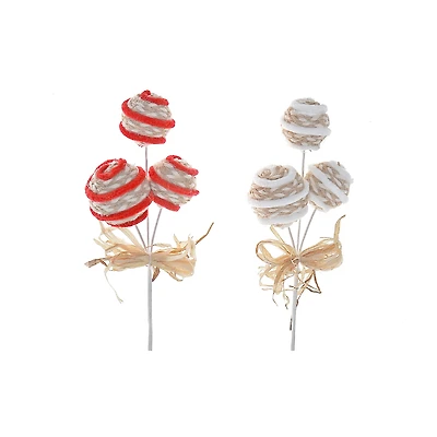 Décoration Triple Rayée (Assortiment) - Lot De 12