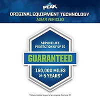 PEAK® OET Extended Life Green 50/50 Pre-Diluted  Antifreeze/Coolant for Asian Vehicles, 3.78 Liters