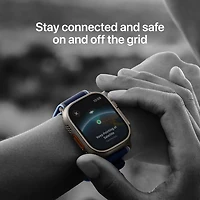 Apple Watch Ultra 3 GPS + Cellular - Boîtier 49 mm en titane noir Bracelet Océan noir