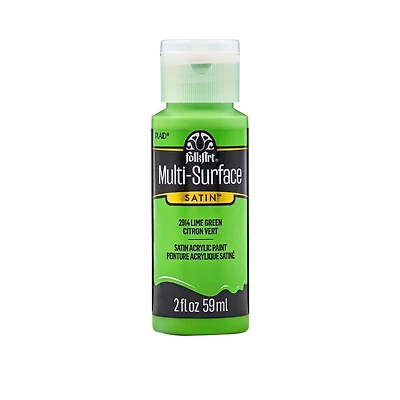 Peintures acryliques multisurface fini satiné FolkArt, 59 ml Vert lime Peinture Multi-Surfaces