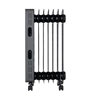 Radiateur à huile électrique Pelonis 1500 W à 3 réglages Gris