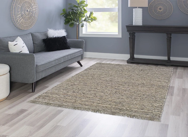 Tapis Berbère Verginia sombre & naturel de 5 pi 3 po x 7 pi 5 po