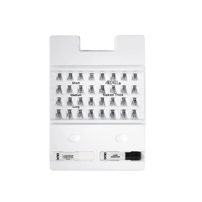 Ardell - Naked Trios Kit - Application cils sur cils pour le volume et la longueur - Jusqu'à 3 jours de tenue Kit trios nus