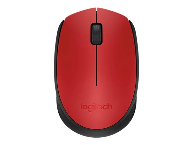 Logitech Wireless Mouse M170, 2.4 GHz with USB Mini Receiver, , 12-Months Battery Life - Red