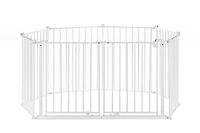 Regalo 192-Inch Double Door Super Wide Gate and Adjustable 8-Panel Play Yard, White