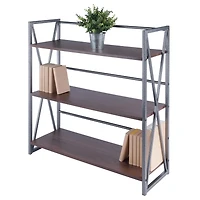 Isa 3-Tier Shelf Graphite and Walnut