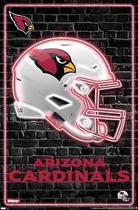 NFL Arizona Cardinals - Neon Helmet 23 Wall Poster, 22.375" x 34"
