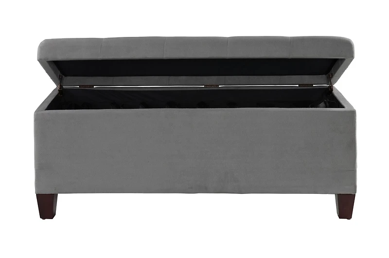 Charlotte Grey Shoe Storage Ottoman