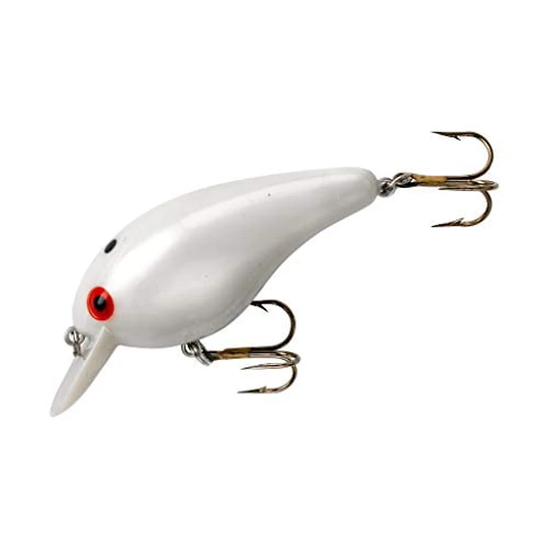 Cotton Cordell C7807 Big O Square Lip Crankbait, 3", 3/8 oz, Pearl/Red Eye, Available in two sizes