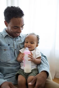 Dr. Brown’s Natural Flow Anti-Colic Options+ Narrow Sippy Bottle Starter Kit, 8oz/250mL, with Level 3 Medium-Fast Flow Nipple and 100% Silicone Soft Sippy Spout, 6m+, Pink