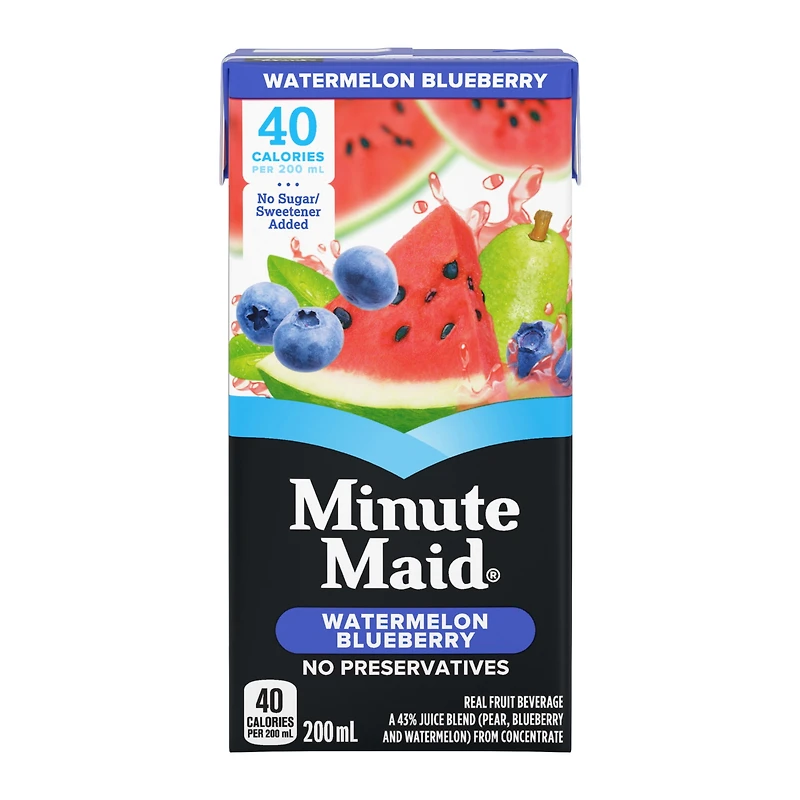 Minute Maid Myrtille pastèque, 200 ml, paquet de 8 200 x ml
