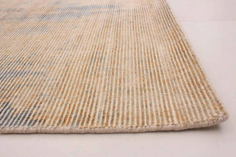 ECARPETGALLERY Tapis Noué à la Main pour Salon, Salle à Manger et Chambre à Coucher Transitionnel Collection Galleria 5'3" x 7'6" en Ivoire