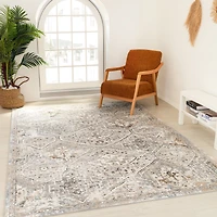 Rug Branch Atlas Classic Indoor Area Rug, Blue Grey, Oriental - Living Room, Bedroom, Dining Room, and Kitchen