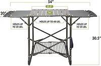 Support de gril portatif à emporter Cuisinart 54" X 20"