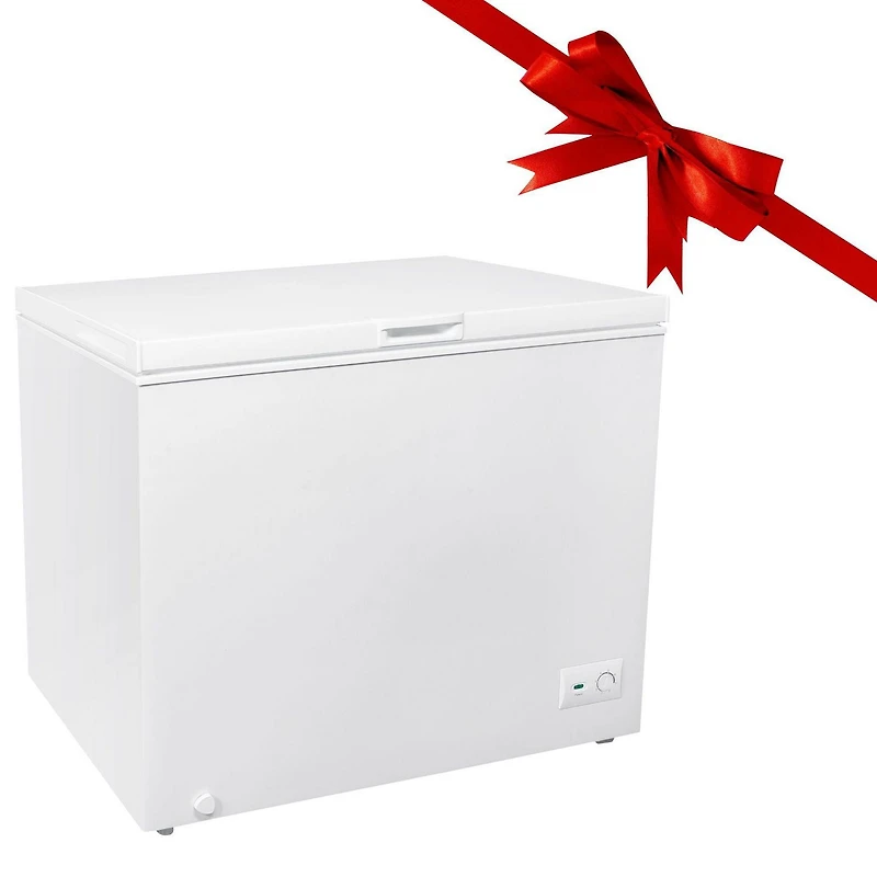 Kenmore 8.7 Cu. Ft Chest Freezer, 246L, Manual Defrost, Balanced Hinge Lid, Garage-Ready, White, Small Freezer
